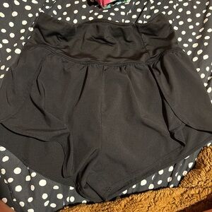 Women's Black Athletic Shorts